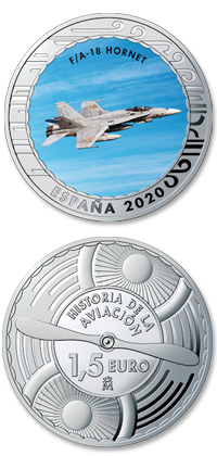 Imagen de la moneda McDonnell Douglas F/A 18A y B Hornet
