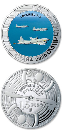 Imagen de la moneda Lockheed P-3A y B Orion